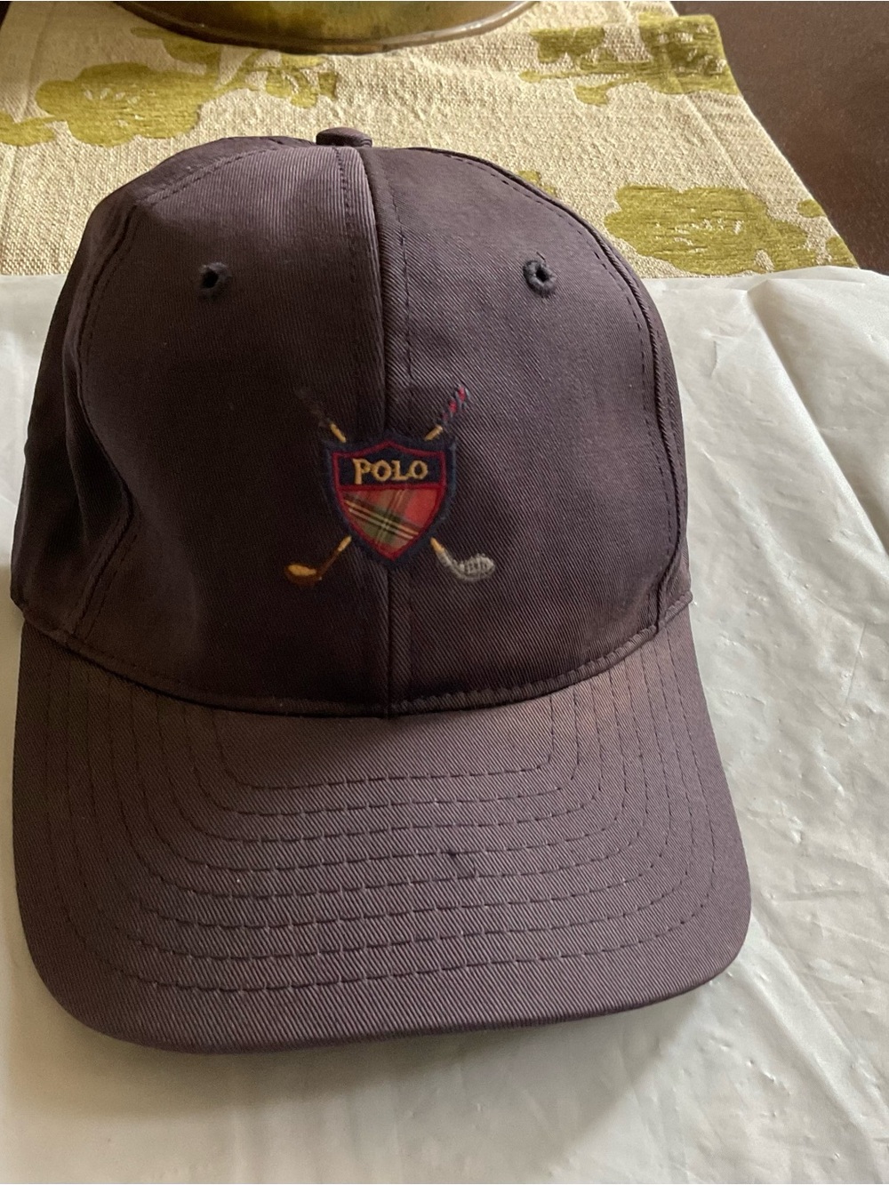 VTG 90s Ralph Lauren Polo Sport Golf Hat Navy Blue, Made in USA